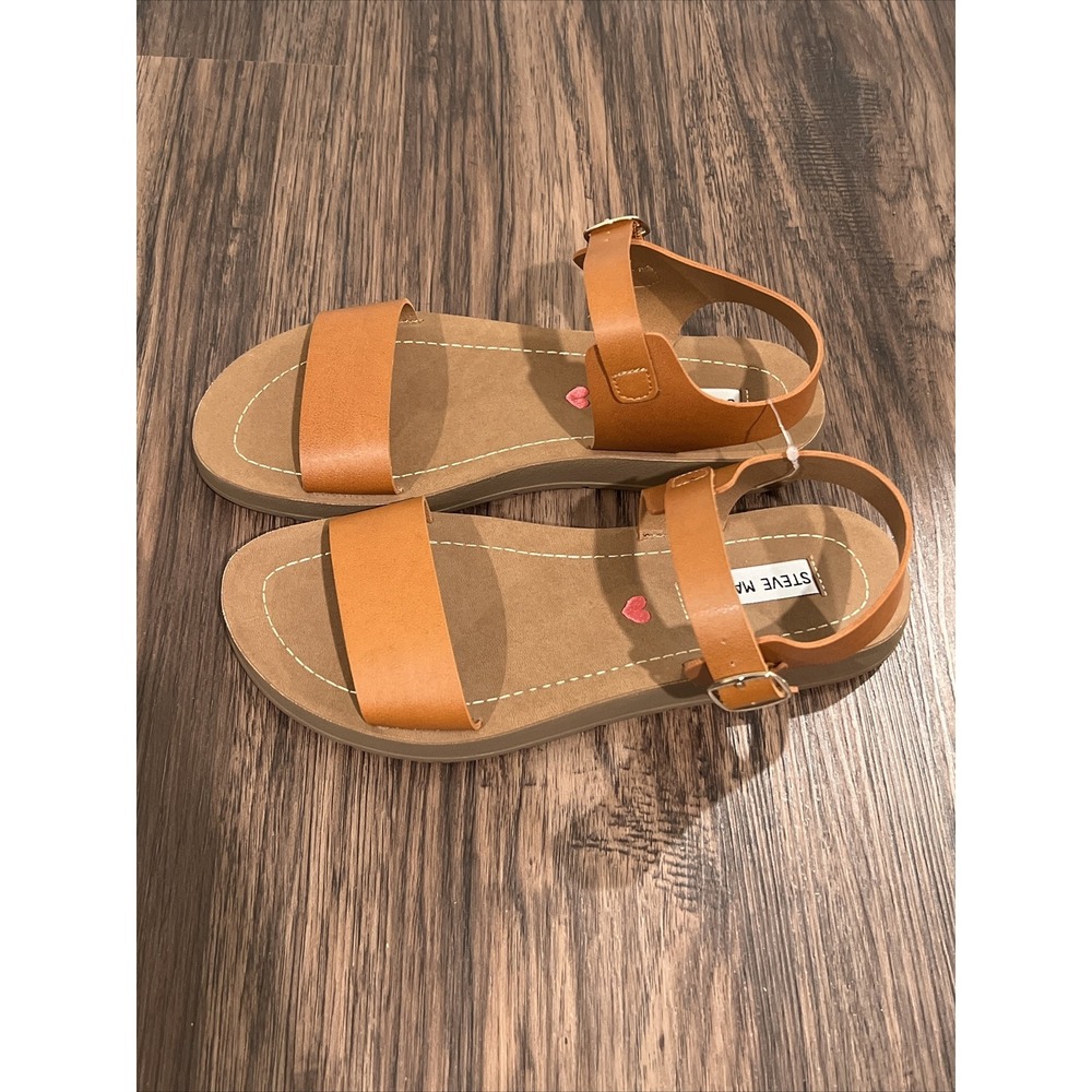 Steve Madden Woman's Medium Cognac Brown Ankle Synthetic JPROBLER Size 6